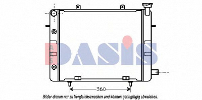 AKS DASIS 151360n -  Радиатор, охлаждение двигателя
